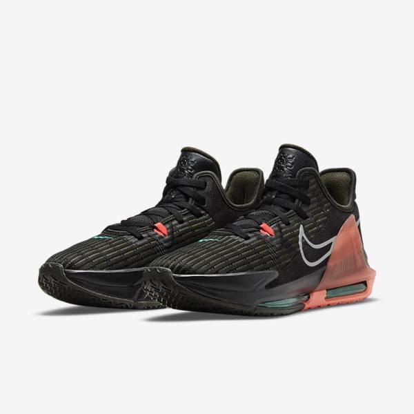 Nike LeBron Witness 6 Basketbalove Tenisky Damske Čierne Červené Metal Strieborne | NK570AZU