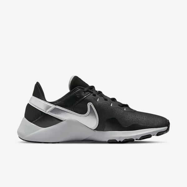 Nike Legend Essential 2 Botasky Panske Čierne Metal Strieborne Metal Siva | NK063UYJ