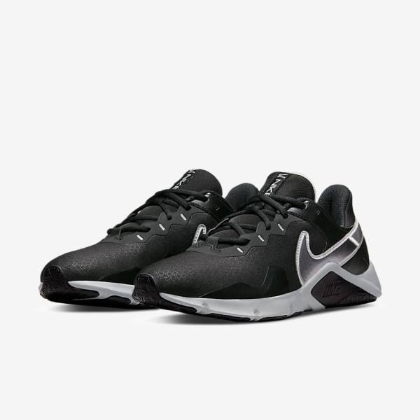 Nike Legend Essential 2 Botasky Panske Čierne Metal Strieborne Metal Siva | NK063UYJ