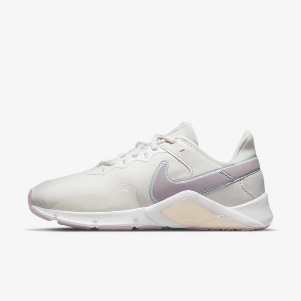 Nike Legend Essential 2 Premium Botasky Damske Čierne Platina Biele | NK980HJC