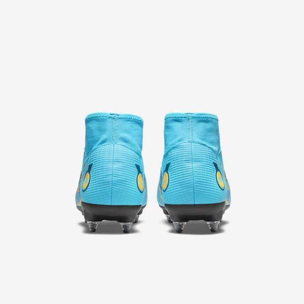 Nike Mercurial Superfly 8 Academy SG-PRO Anti-Clog Traction Soft-Grounds Kopačky Damske Modre Oranžové | NK056VGU