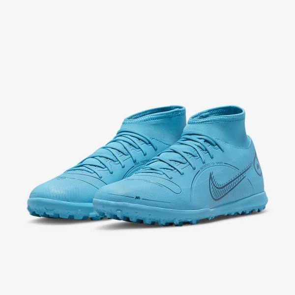 Nike Mercurial Superfly 8 Club TF Turf Kopačky Panske Modre Oranžové | NK482WCI