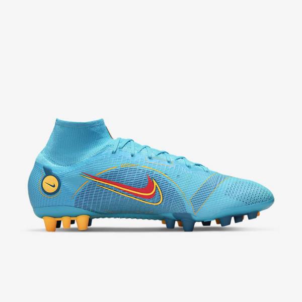 Nike Mercurial Superfly 8 Elite AG Artificial-Grasss Kopačky Damske Modre Oranžové | NK301XPT