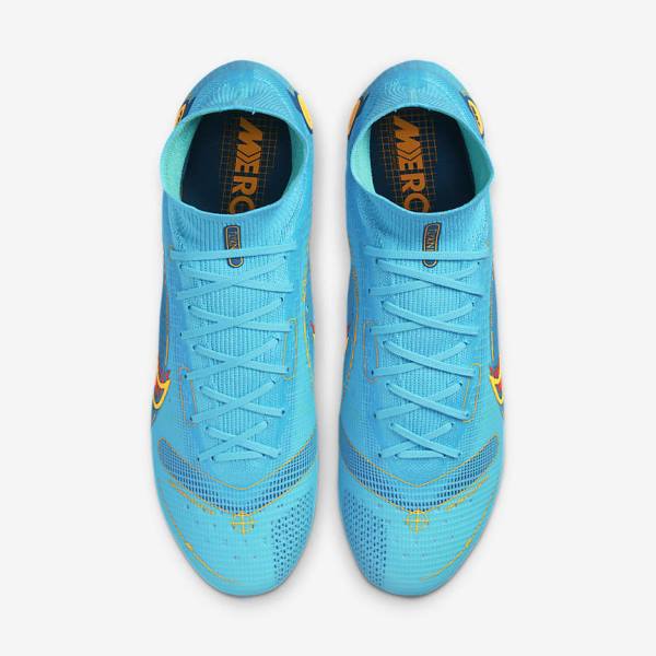 Nike Mercurial Superfly 8 Elite AG Artificial-Grasss Kopačky Damske Modre Oranžové | NK301XPT