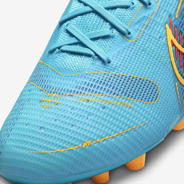 Nike Mercurial Superfly 8 Elite AG Artificial-Grasss Kopačky Damske Modre Oranžové | NK301XPT