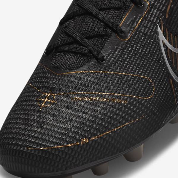 Nike Mercurial Superfly 8 Elite AG Artificial-Grasss Kopačky Damske Čierne Metal Strieborne Siva Metal Zlate | NK610ONW