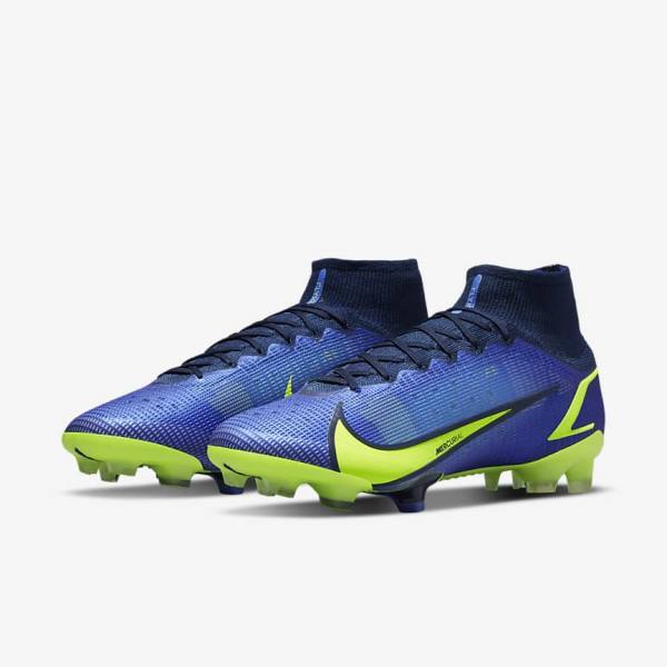 Nike Mercurial Superfly 8 Elite FG Firm-Grounds Kopačky Damske Modre | NK623NZA