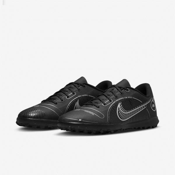 Nike Mercurial Vapor 14 Club TF Turf Kopačky Damske Čierne Siva Metal Strieborne | NK581ZUF