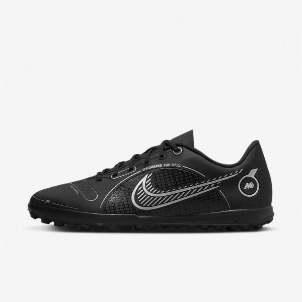 Nike Mercurial Vapor 14 Club TF Turf Kopačky Damske Čierne Siva Metal Strieborne | NK581ZUF