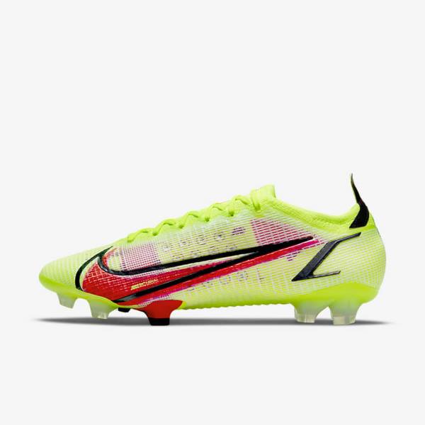 Nike Mercurial Vapor 14 Elite FG Firm-Ground Kopačky Damske Čierne Svetlo Červené | NK146SPH