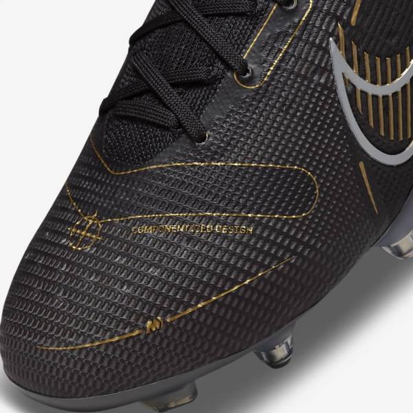 Nike Mercurial Vapor 14 Elite SG-PRO Anti-Clog Traction Soft-Grounds Kopačky Damske Čierne Metal Strieborne Siva Metal Zlate | NK360JLK