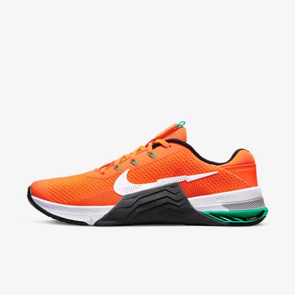 Nike Metcon 7 Botasky Panske Oranžové Tmavo Siva Tyrkysové Biele | NK618MRC