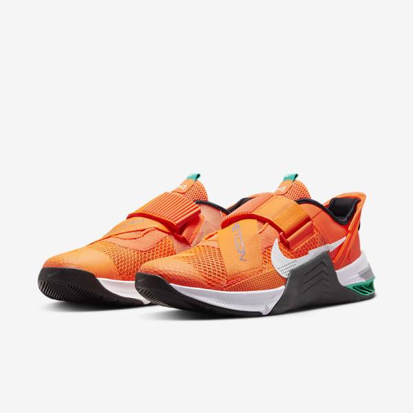 Nike Metcon 7 FlyEase Botasky Damske Oranžové Tmavo Siva Tyrkysové Biele | NK897OWD