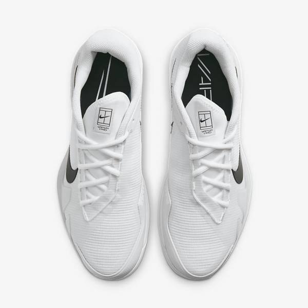 Nike NikeCourt Air Zoom Vapor Pro Hard-Court Tenisove Tenisky Panske Biele Čierne | NK394DNU