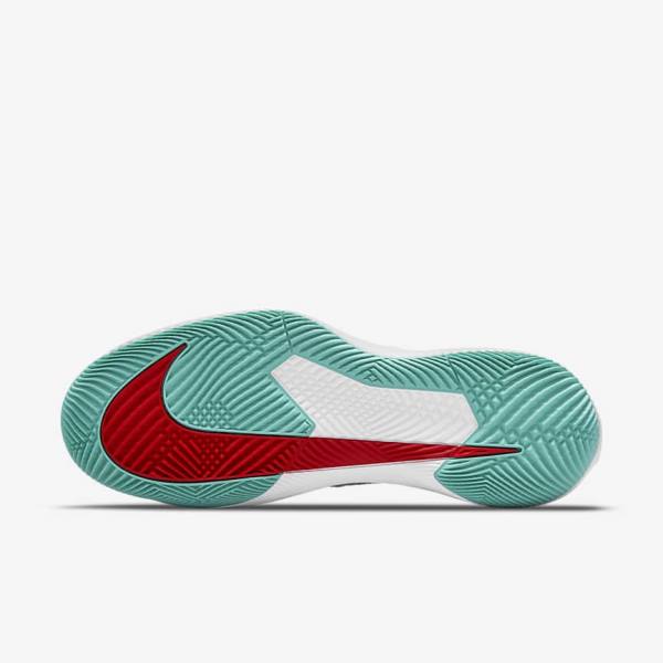 Nike NikeCourt Air Zoom Vapor Pro Hard-Court Tenisove Tenisky Damske Biele Červené Bordove Tyrkysové | NK510TFA