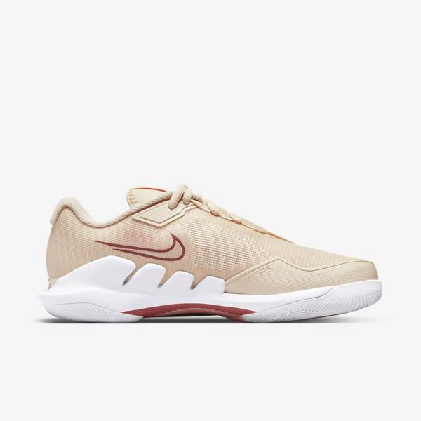 Nike NikeCourt Air Zoom Vapor Pro Hard-Court Tenisove Tenisky Damske Biele Koralove Červené | NK532HKJ