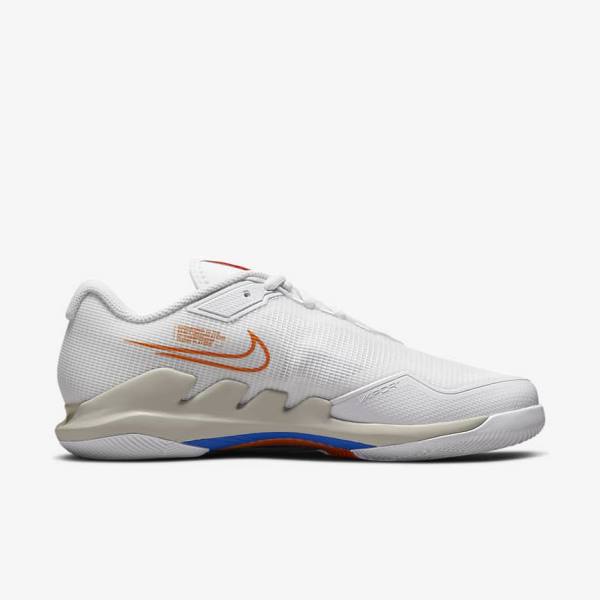 Nike NikeCourt Air Zoom Vapor Pro Hard-Court Tenisove Tenisky Damske Biele Svetlo Béžové Modre | NK657OCL