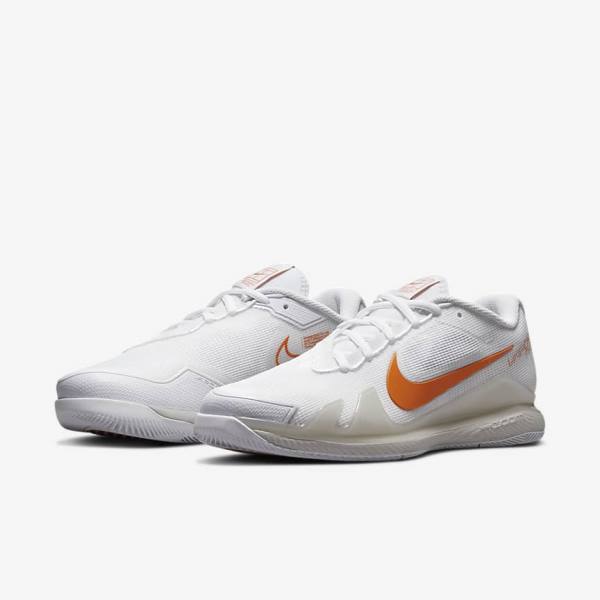 Nike NikeCourt Air Zoom Vapor Pro Hard-Court Tenisove Tenisky Damske Biele Svetlo Béžové Modre | NK657OCL