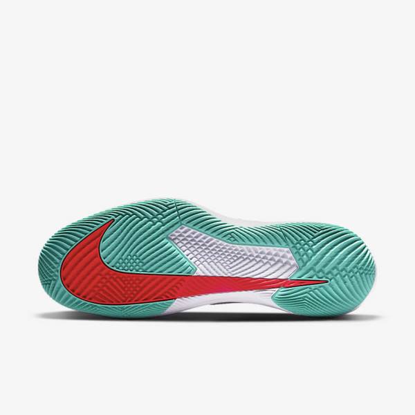 Nike NikeCourt Air Zoom Vapor Pro Hard-Court Tenisove Tenisky Panske Biele Červené Bordove Tyrkysové | NK721UEN