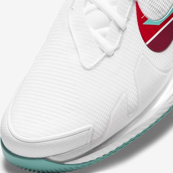 Nike NikeCourt Air Zoom Vapor Pro Hard-Court Tenisove Tenisky Panske Biele Červené Bordove Tyrkysové | NK721UEN