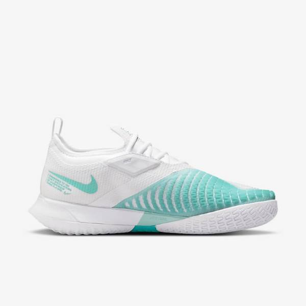 Nike NikeCourt React Vapor NXT Hard Court Tenisove Tenisky Damske Biele Červené Bordove Tyrkysové | NK296NEF