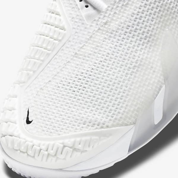 Nike NikeCourt React Vapor NXT Hard-Court Tenisove Tenisky Panske Biele Siva Čierne | NK614OPT