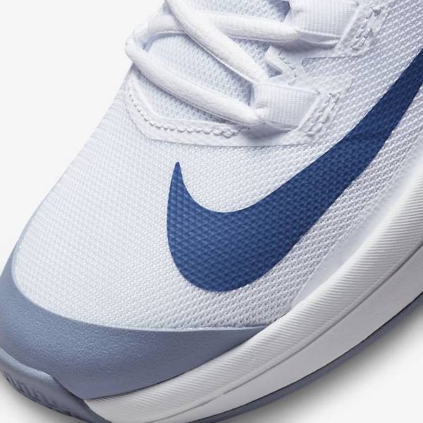 Nike NikeCourt Vapor Lite Hard Court Tenisove Tenisky Panske Biele Námornícka Modrá | NK591VNG