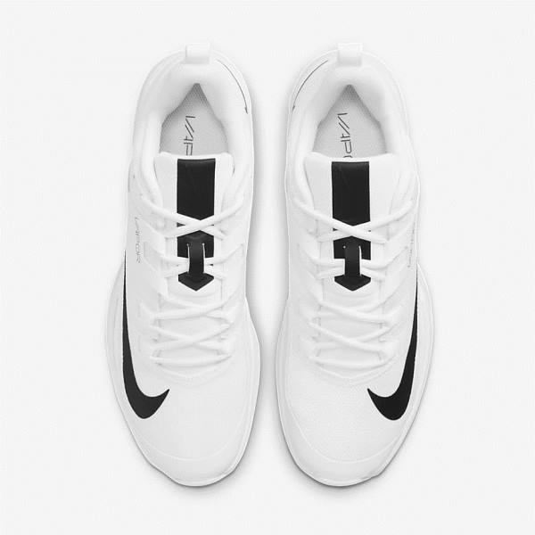 Nike NikeCourt Vapor Lite Hard Court Tenisove Tenisky Panske Biele Čierne | NK710QEK