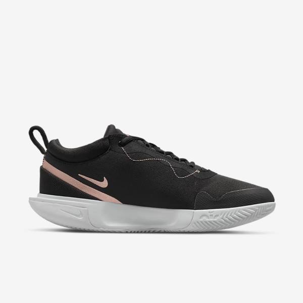 Nike NikeCourt Zoom Pro Clay Court Tenisove Tenisky Damske Čierne Biele Metal Červené Hnede | NK154CNV