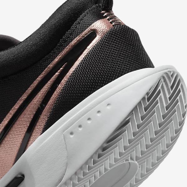 Nike NikeCourt Zoom Pro Clay Court Tenisove Tenisky Damske Čierne Biele Metal Červené Hnede | NK154CNV