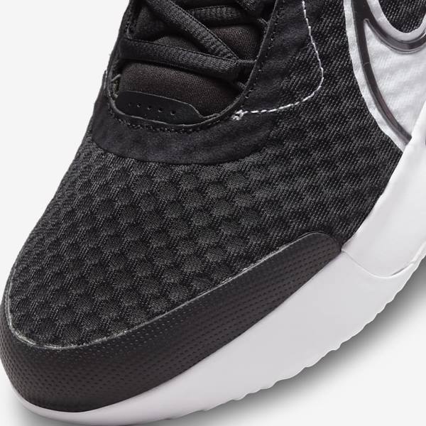 Nike NikeCourt Zoom Pro Hard Court Tenisove Tenisky Panske Čierne Biele | NK517VUH