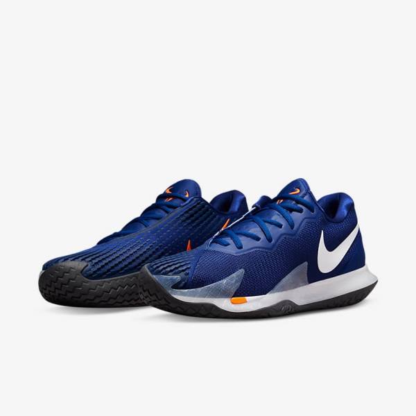 Nike NikeCourt Zoom Vapor Cage 4 Rafa Hard Court Tenisove Tenisky Panske Kráľovská Modrá Modre Oranžové Čierne Biele | NK097APC