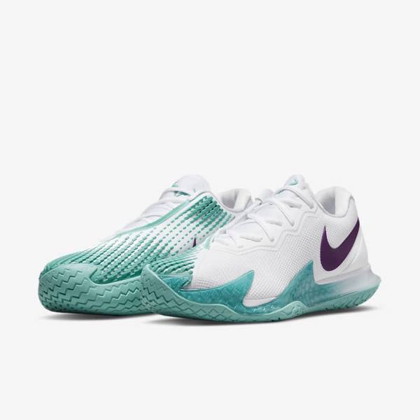 Nike NikeCourt Zoom Vapor Cage 4 Rafa Hard Court Tenisove Tenisky Panske Biele Tyrkysové Červené Nachový | NK345BHW