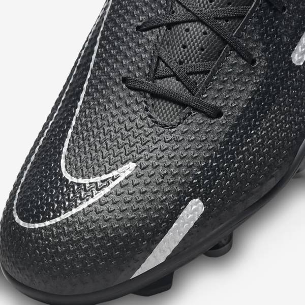 Nike Phantom GT2 Club MG Multi-Ground Kopačky Damske Čierne Tmavo Siva Metal Strieborne | NK273LFX