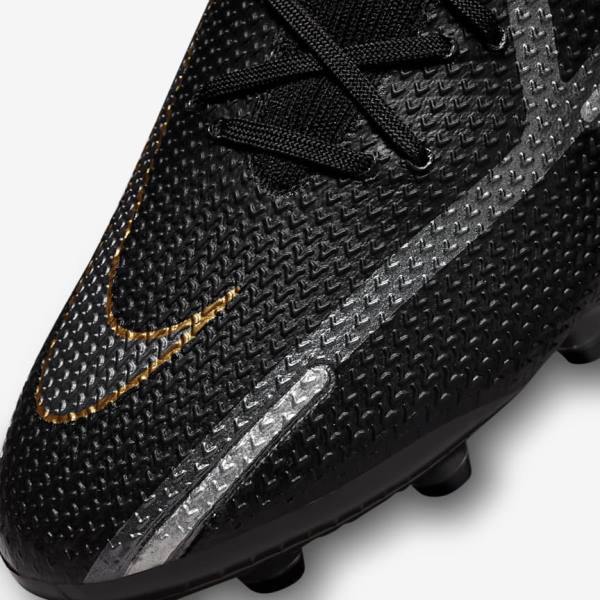 Nike Phantom GT2 Dynamic Fit Elite AG-Pro Artificial-Grass Kopačky Damske Čierne Metal Zlate Metal Strieborne Metal Tmavo Siva | NK078TYF