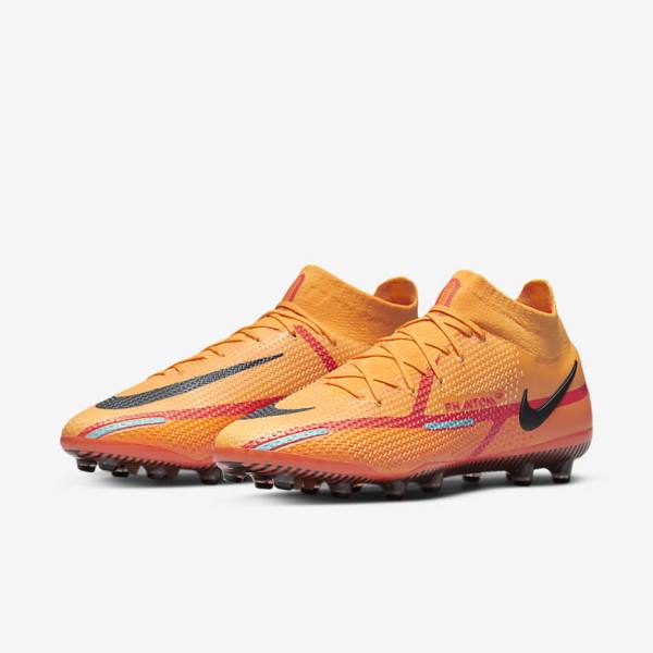 Nike Phantom GT2 Dynamic Fit Elite AG-Pro Artificial-Grass Kopačky Damske Oranžové Svetlo Červené Čierne | NK512ANG