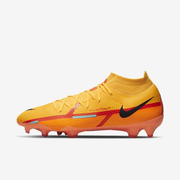 Nike Phantom GT2 Pro Dynamic Fit FG Firm-Ground Kopačky Panske Oranžové Svetlo Červené Čierne | NK046AYM