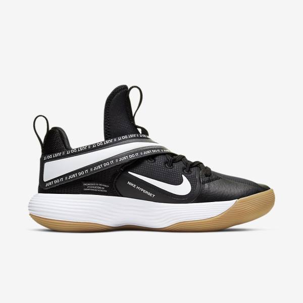 Nike React HyperSet Indoor Court Botasky Damske Čierne Svetlo Hnede Biele | NK243WOF