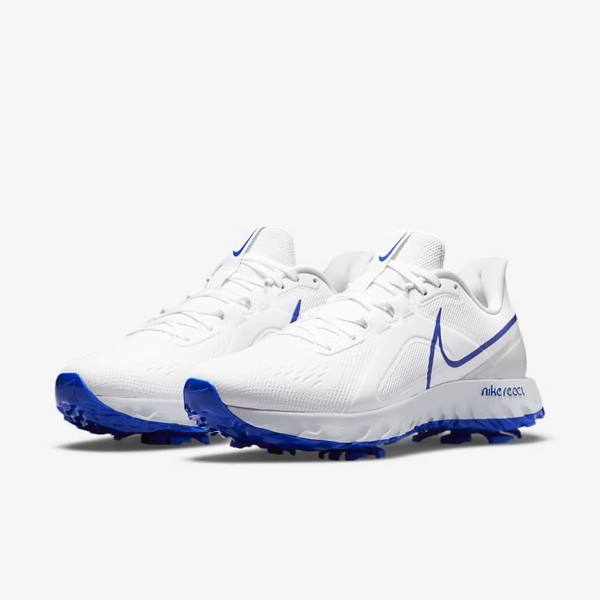 Nike React Infinity Pro Golfove Topanky Panske Biele Platina Modre | NK526ICG