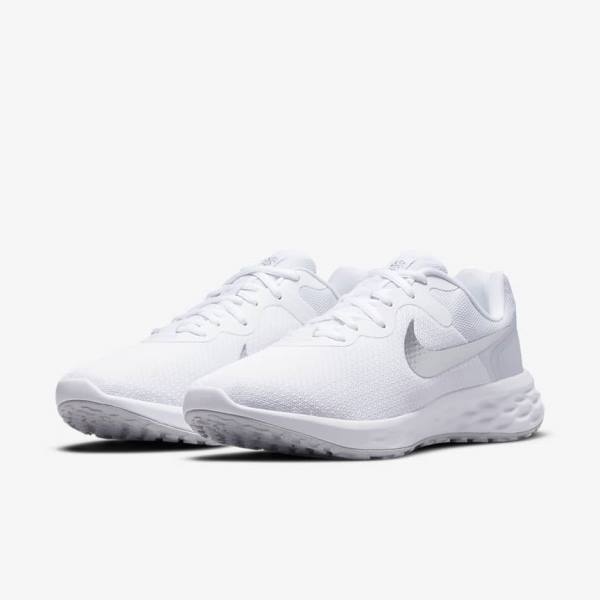 Nike Revolution 6 Next Nature Cestne Bežecké Tenisky Damske Biele Platina Metal Strieborne | NK378DTN