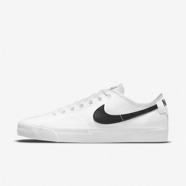 Nike SB BLZR Court Skate Tenisky Damske Biele Čierne Čierne | NK089CHU