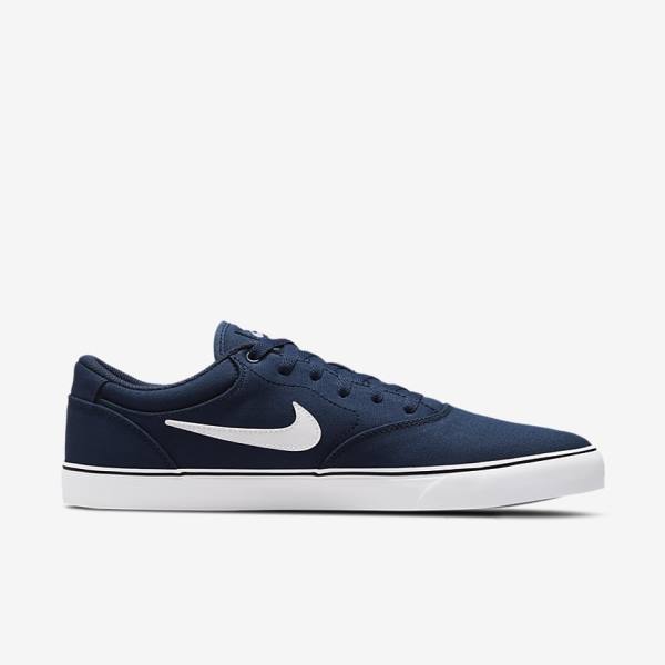 Nike SB Chron 2 Platene Skate Tenisky Damske Námornícka Modrá Námornícka Modrá Čierne Biele | NK603CBU