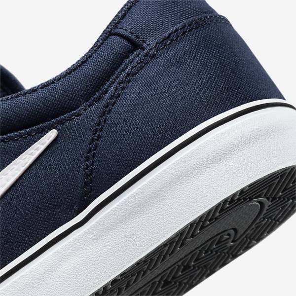 Nike SB Chron 2 Platene Skate Tenisky Damske Námornícka Modrá Námornícka Modrá Čierne Biele | NK603CBU