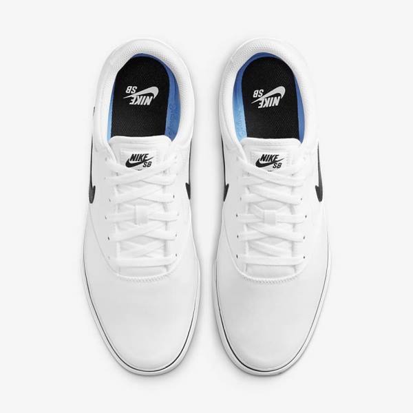 Nike SB Chron 2 Platene Skate Tenisky Panske Biele Čierne | NK420LGU