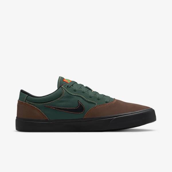 Nike SB Chron 2 Skate Tenisky Damske Svetlo Čokoláda Zelene Oranžové Čierne | NK876LRV