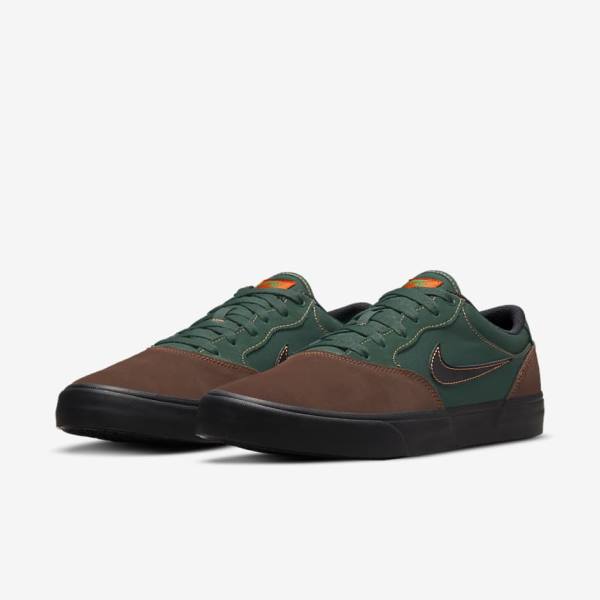 Nike SB Chron 2 Skate Tenisky Damske Svetlo Čokoláda Zelene Oranžové Čierne | NK876LRV