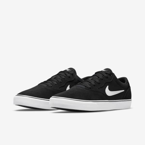 Nike SB Chron 2 Skate Tenisky Panske Čierne Biele | NK963APJ