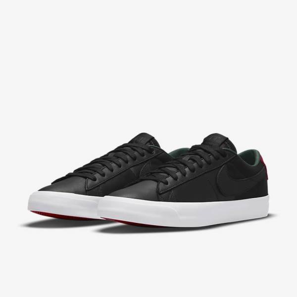 Nike SB Zoom Blazer Low Pro GT Premium Skate Tenisky Panske Čierne Červené Čierne | NK413SQV