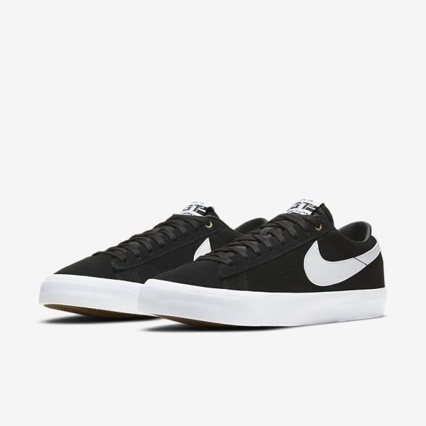 Nike SB Zoom Blazer Low Pro GT Skate Tenisky Damske Čierne Svetlo Hnede Biele | NK684UMK