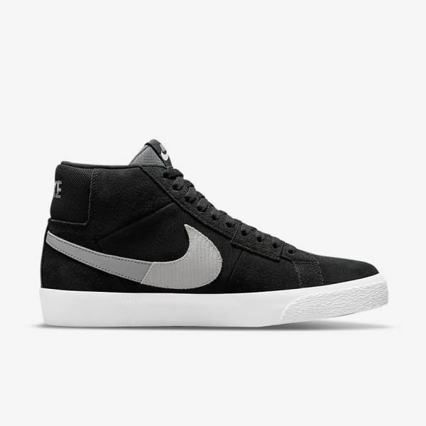 Nike SB Zoom Blazer Stredne Premium Skate Tenisky Damske Čierne Siva Biele | NK017DOS